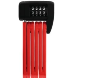 AB 62106  ABUS hajtogatható lakat számzárral BORDO Lite Mini 6055C/60, piros